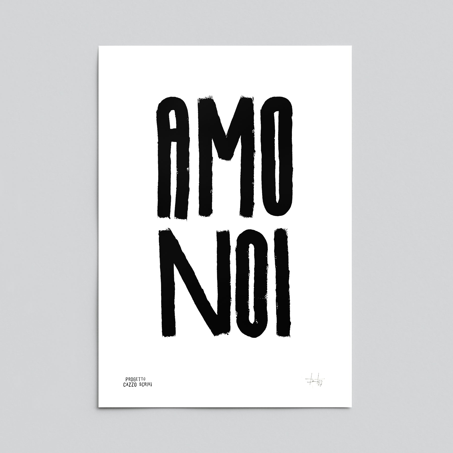 Poster Amo Noi Handmade by Teti