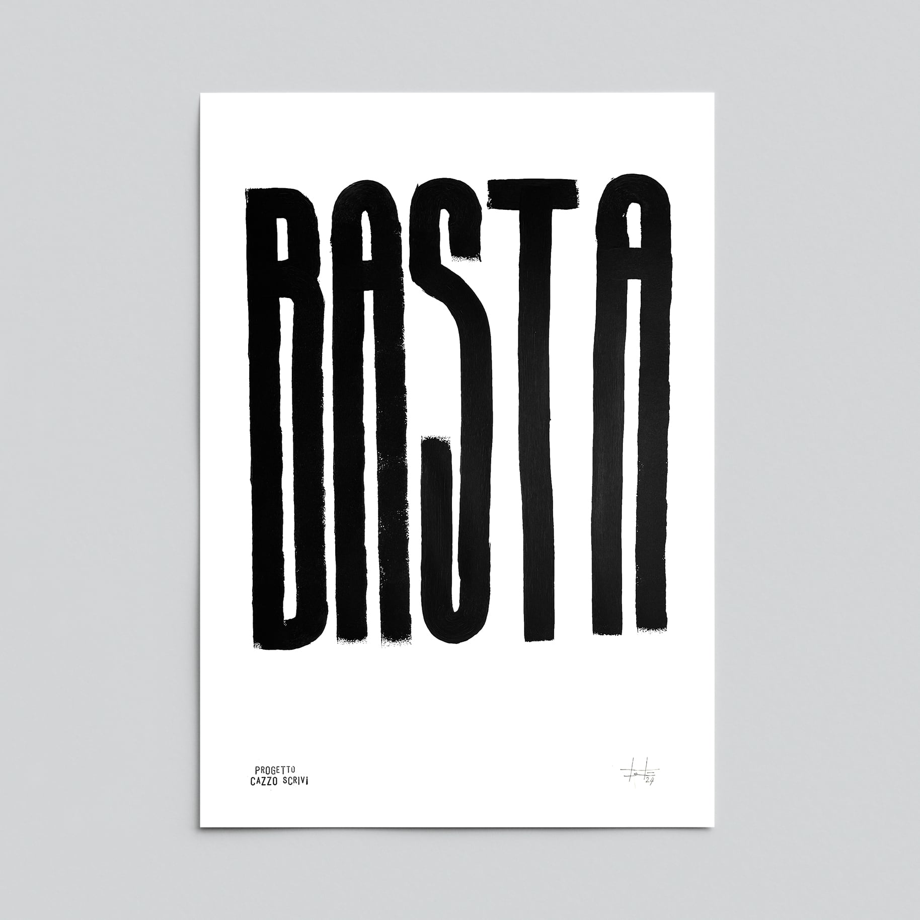 Poster Basta Handmade by Teti