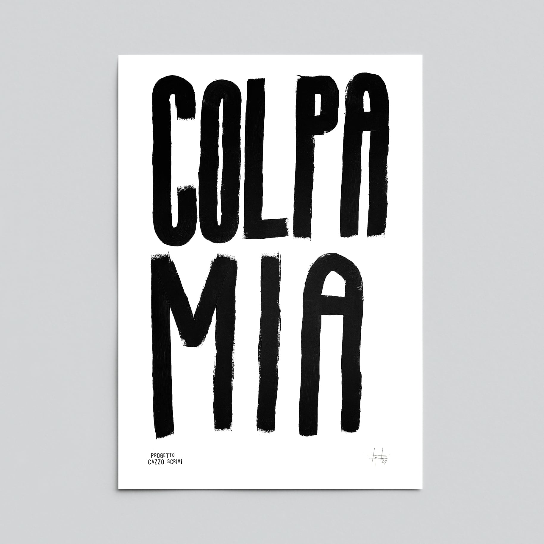 Poster Colpa Mia Handmade by Teti