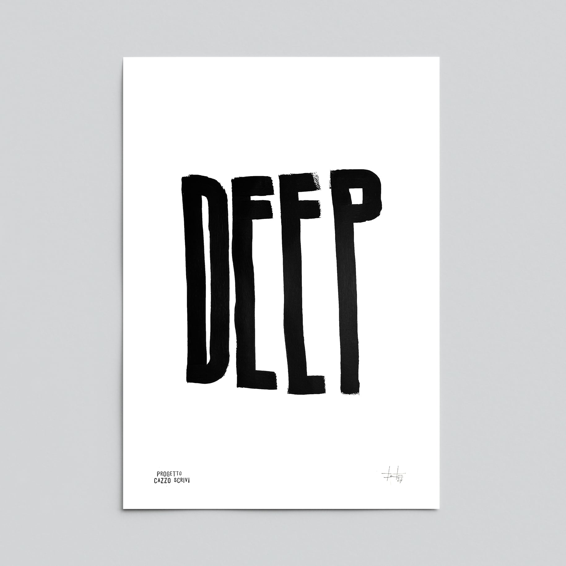 Poster Deep Handmade by Teti