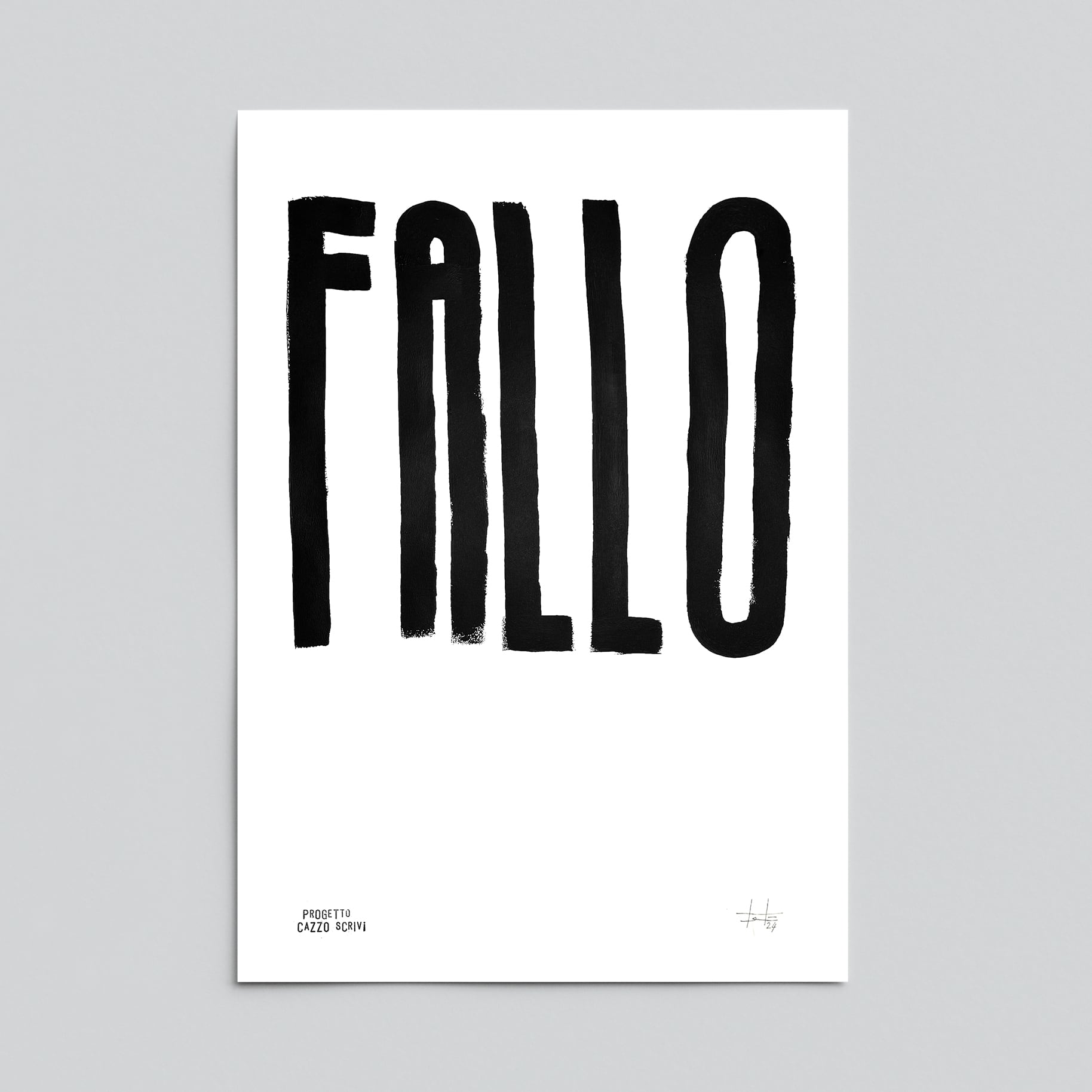 Poster Fallo Handmade by Teti