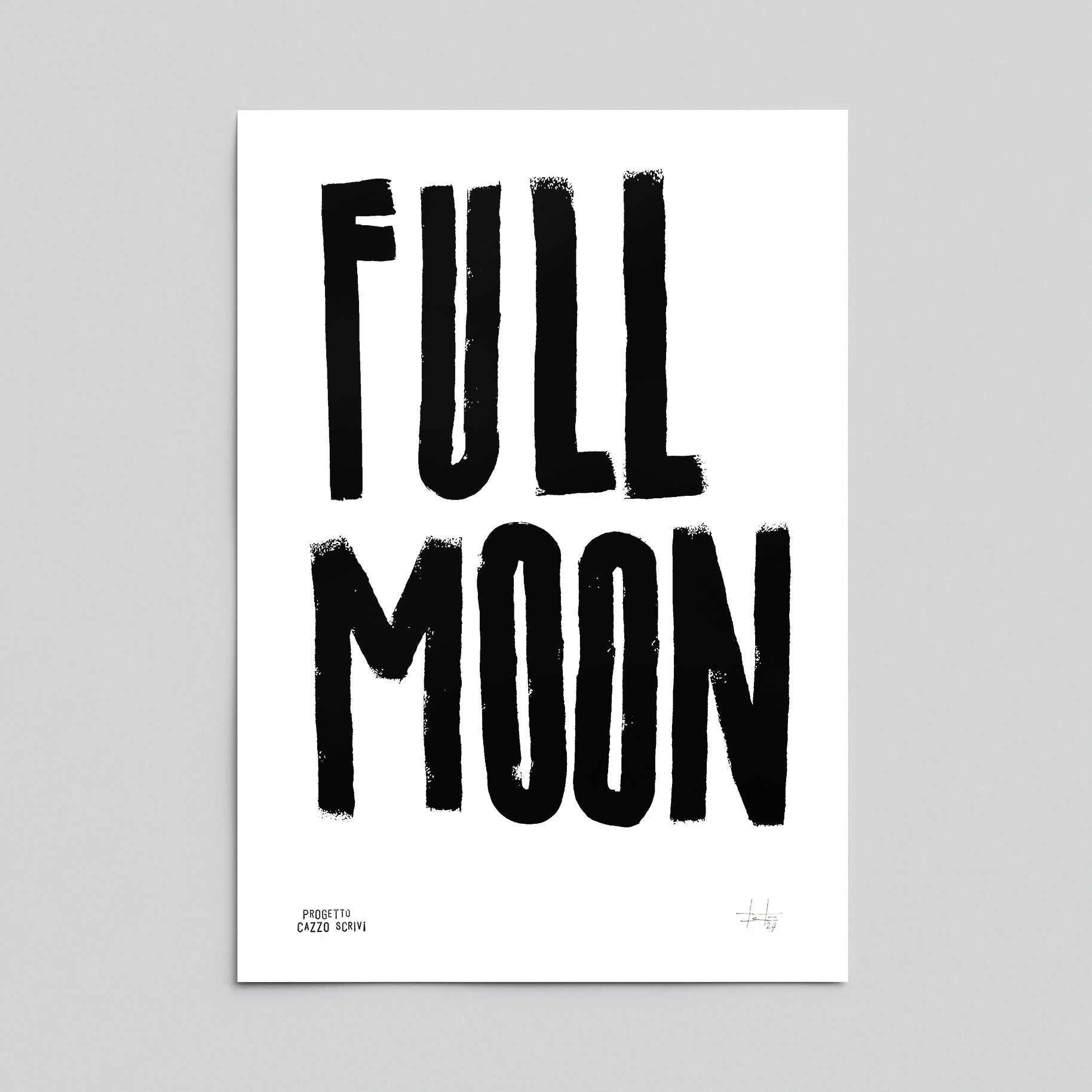 Poster Full Moon Handmade by Teti