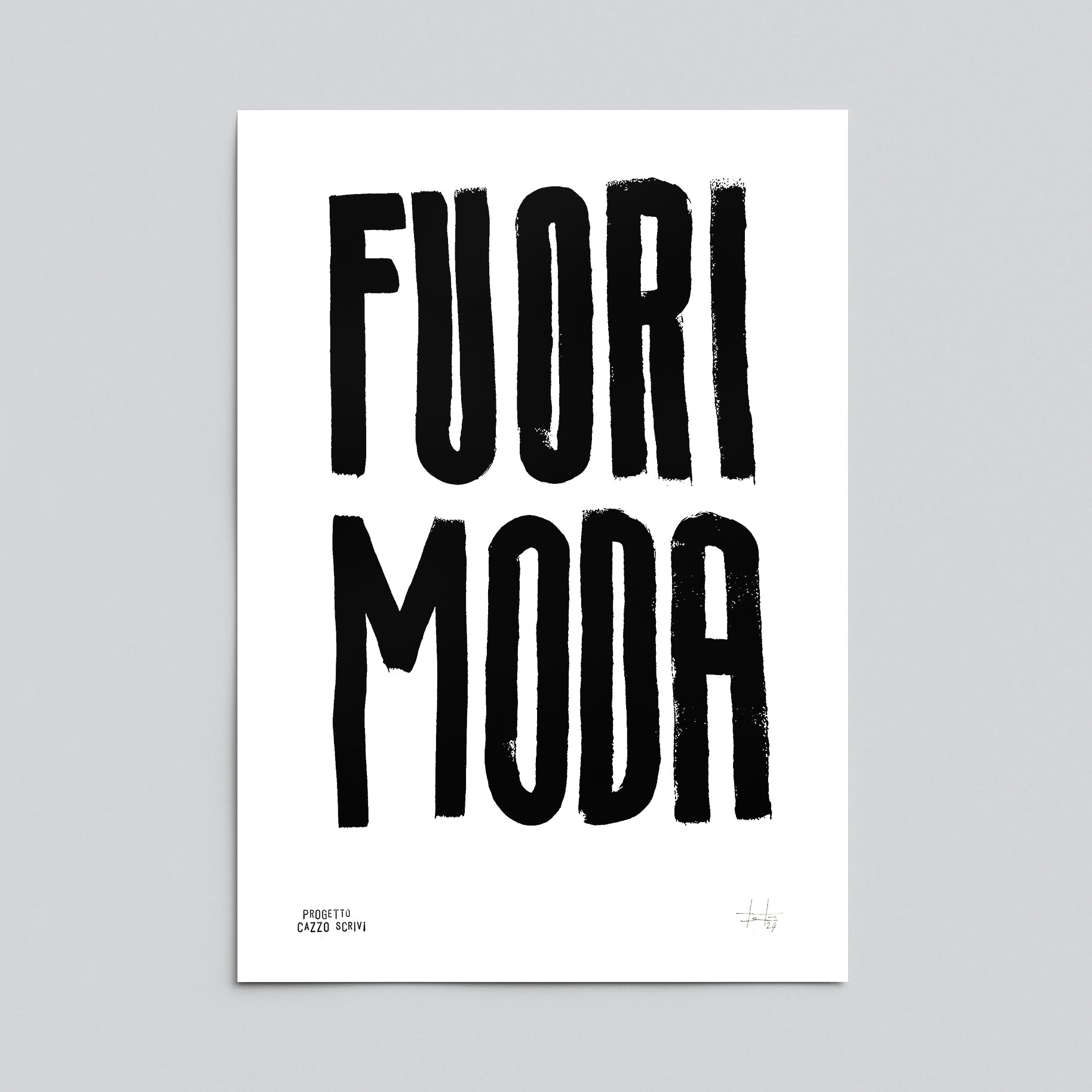 Poster Fuori Moda Handmade by Teti