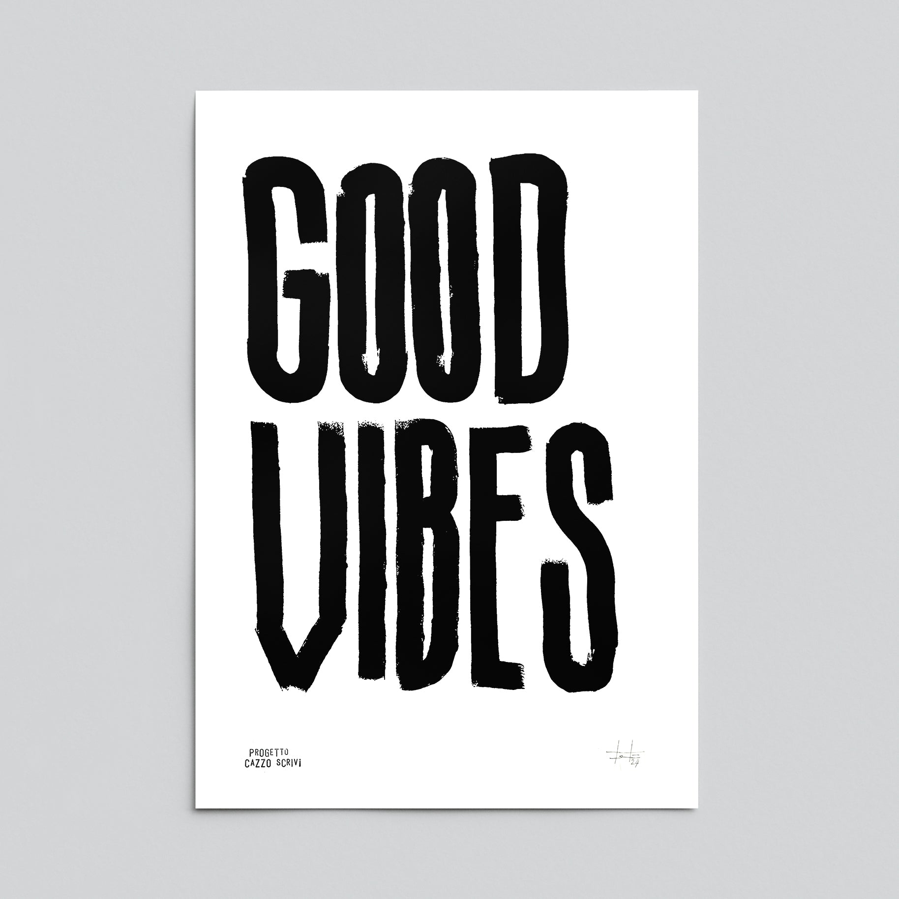 Poster Good Vibes Handmade by Teti