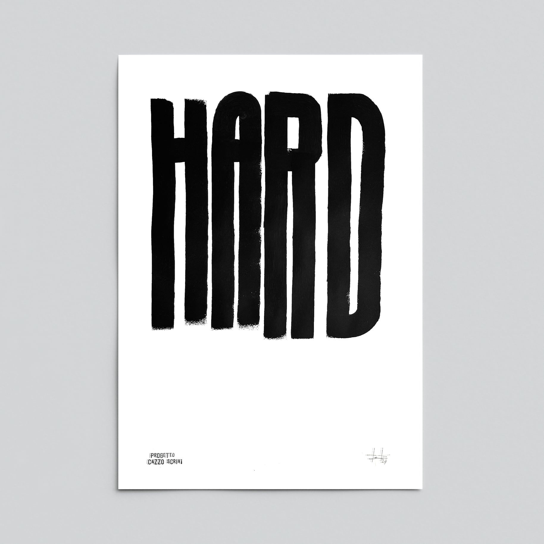 Poster Hard Handmade by Teti