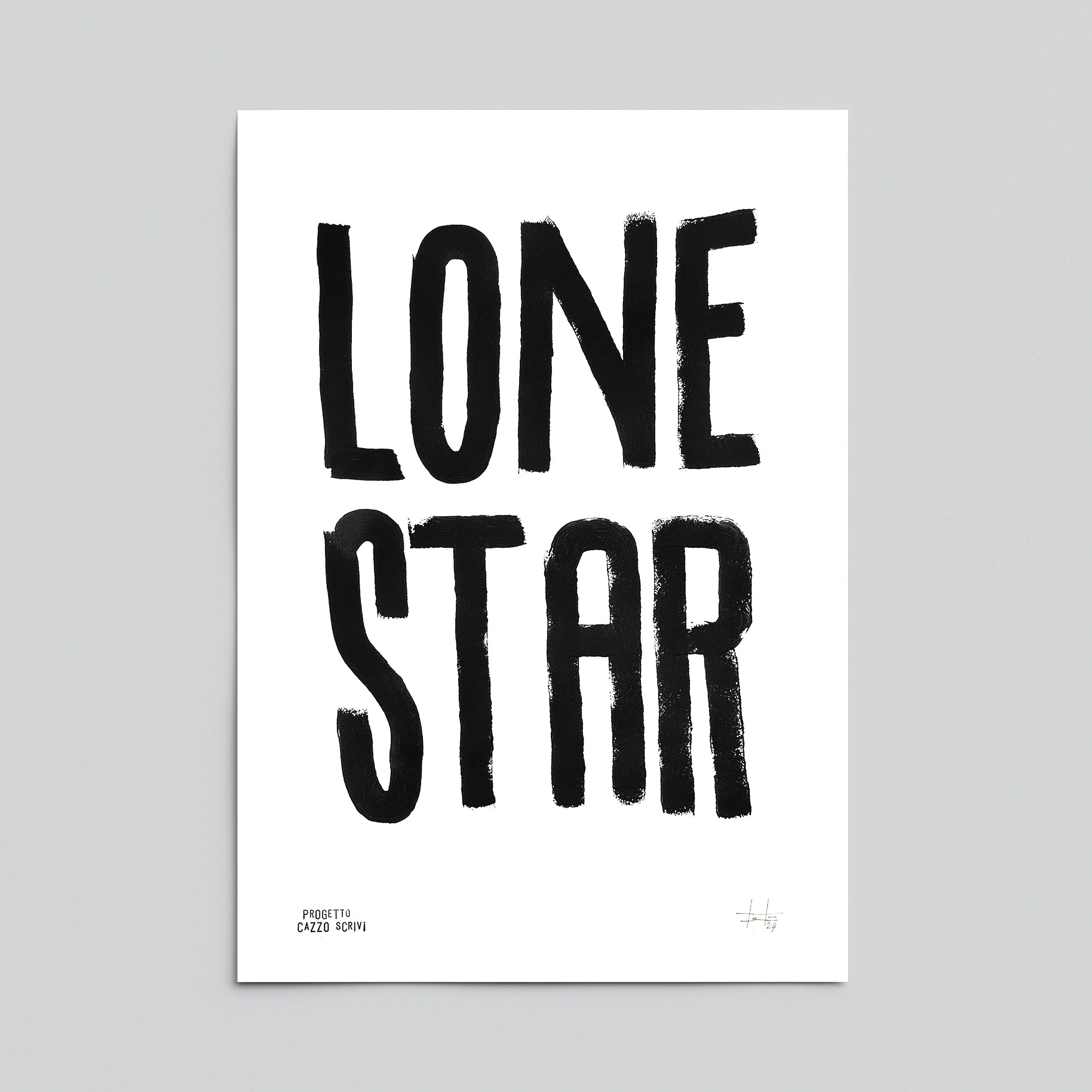 Poster Lone Star Handmade by Teti