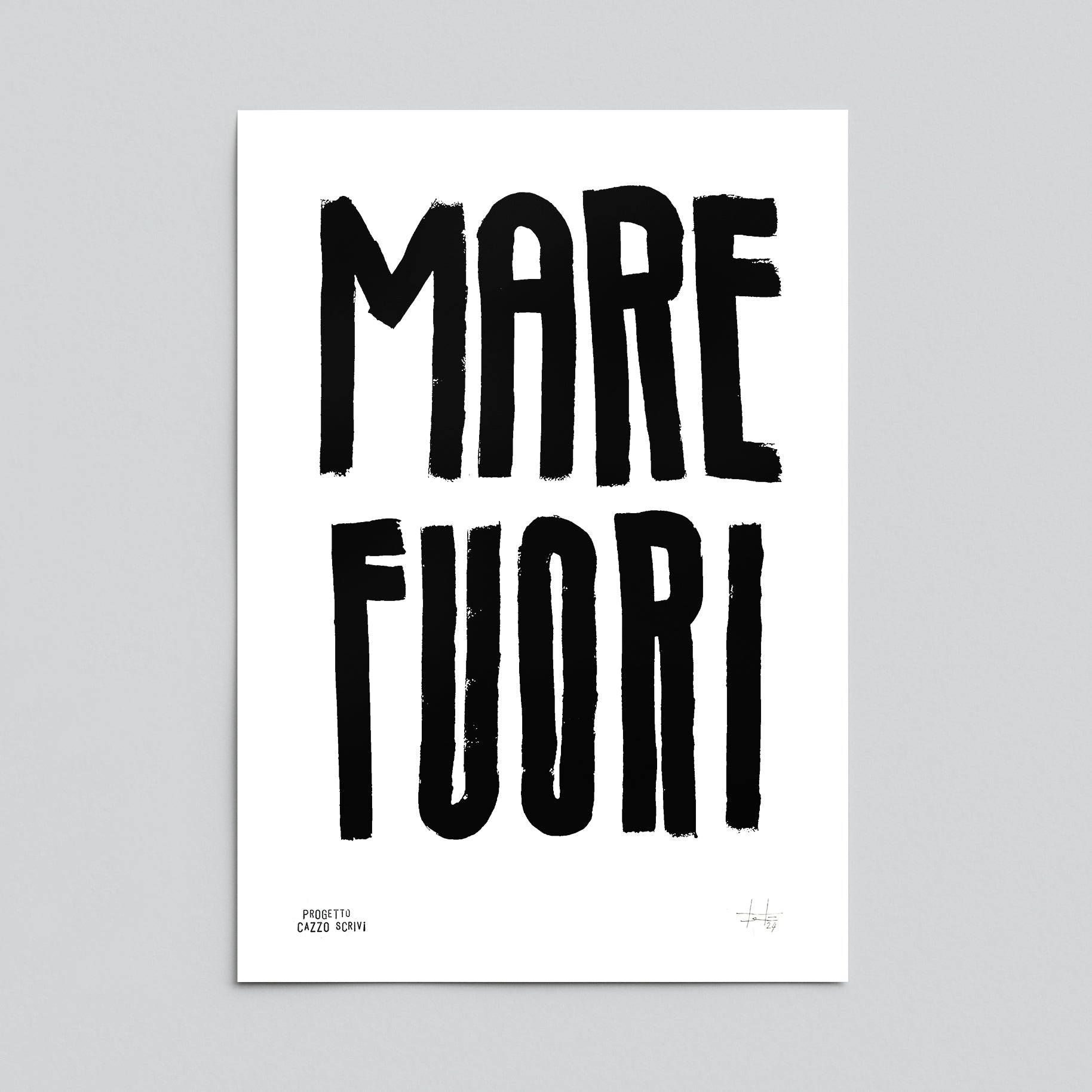 Poster Mare Fuori Handmade by Teti