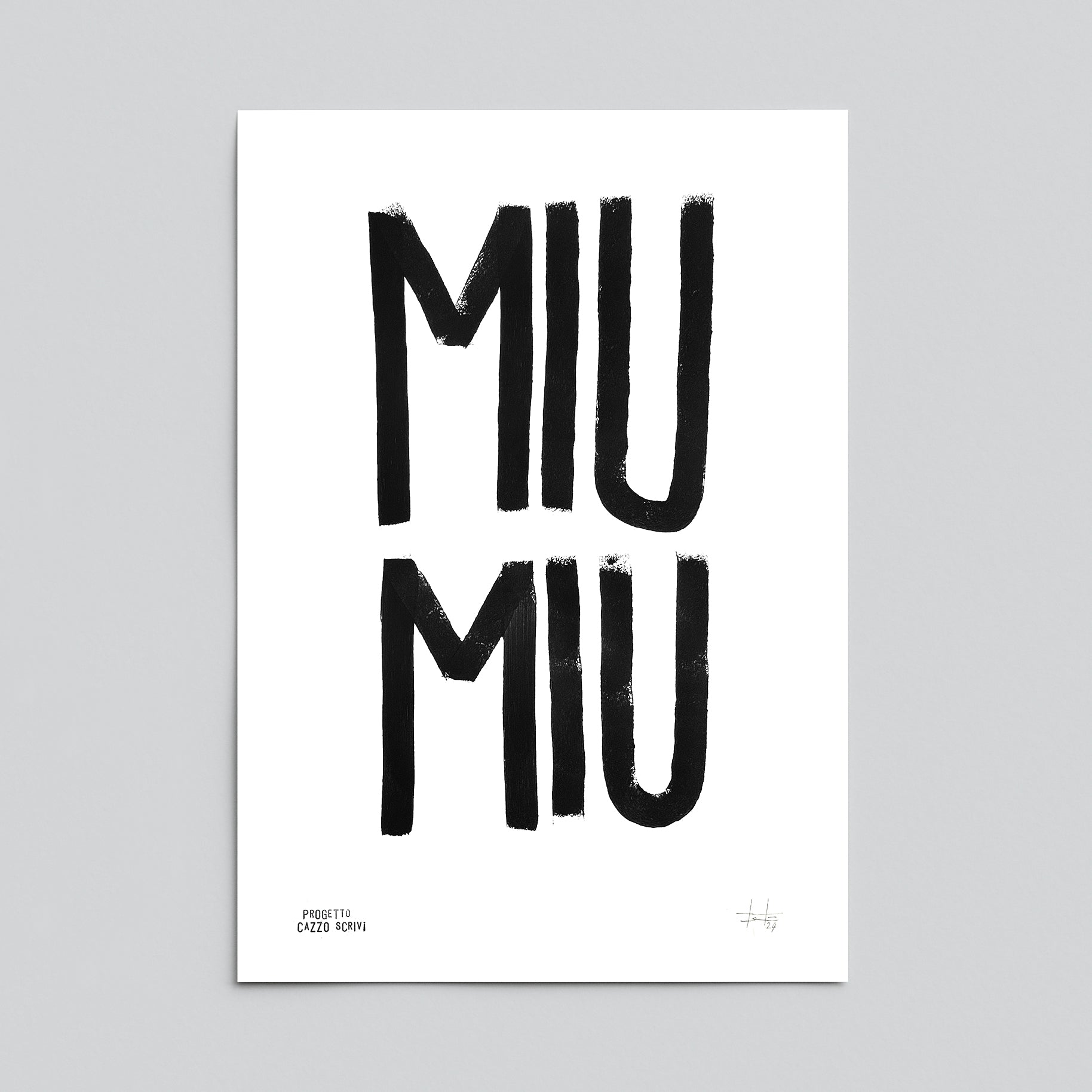 Poster Miu Miu Handmade by Teti