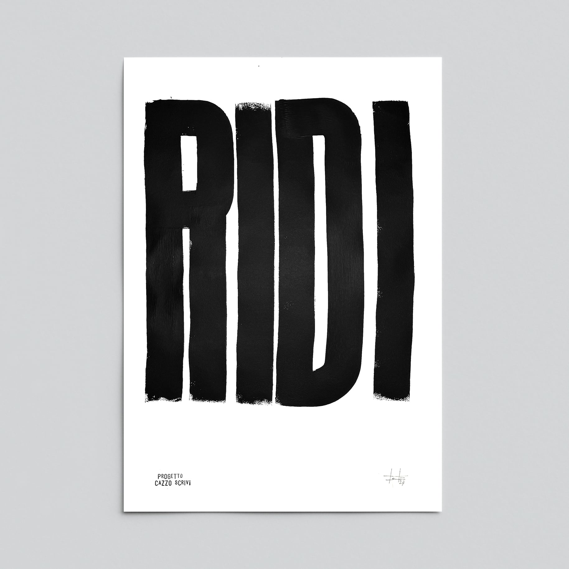 Poster Ridi Handmade by Teti