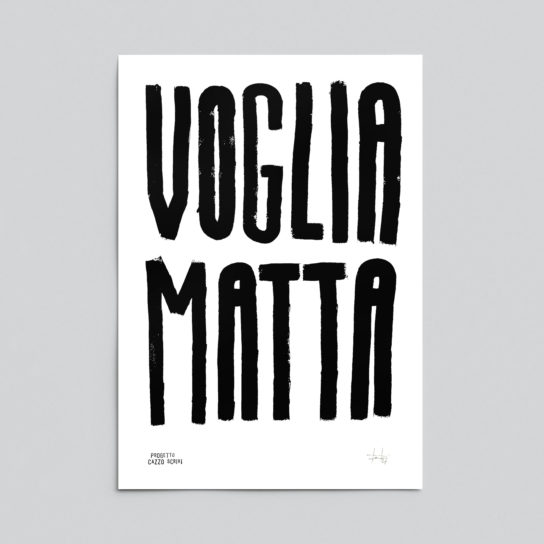 Poster Voglia Matta Handmade by Teti