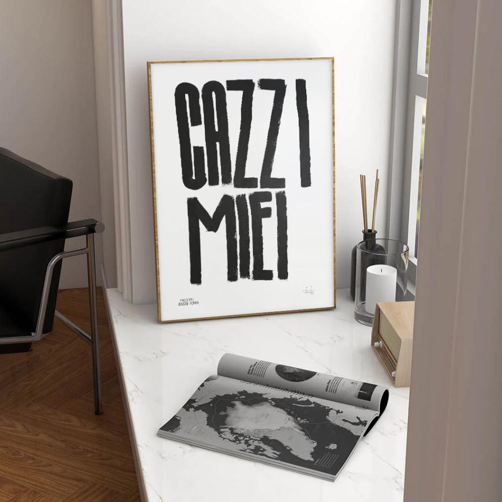 Poster Cazzi Miei Handmade by Teti