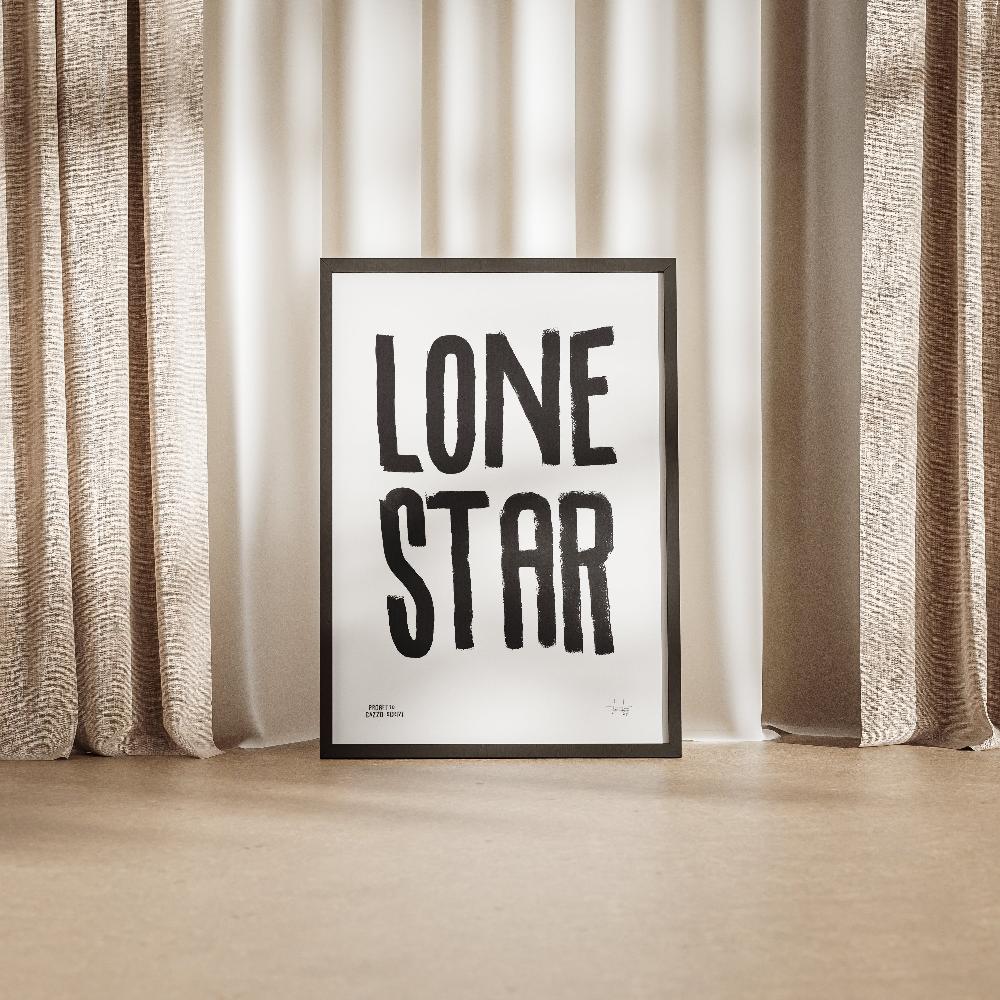 Poster Lone Star Handmade by Teti